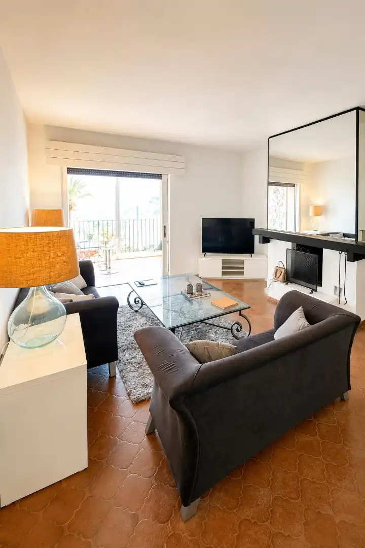 Sala d'estar de Pis en venda en Marbella amb Aire condicionat, Calefacció i Terrassa