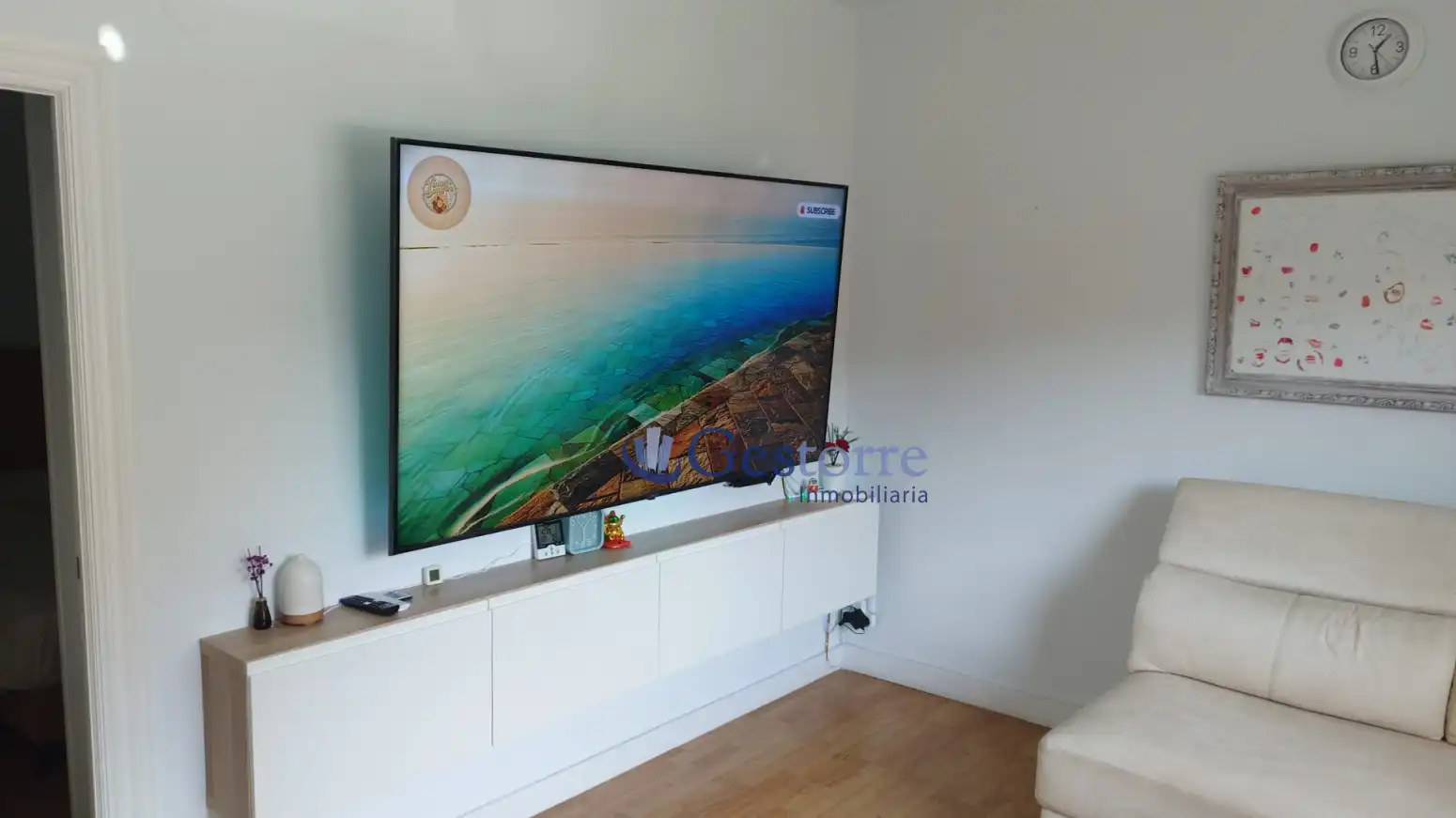 Sala de estar de Piso en venta en Gijón  con Calefacción, Terraza y Amueblado
