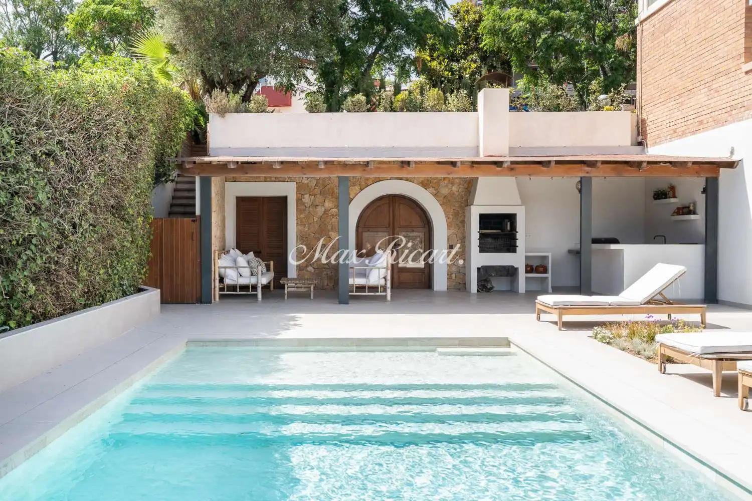 Swimming pool of Houses for rent in Sant Just Desvern  with Air Conditioner, Heating and Terrace