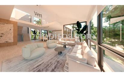 Living room of House or chalet for sale in  Barcelona Capital  with Private garden and Swimming Pool