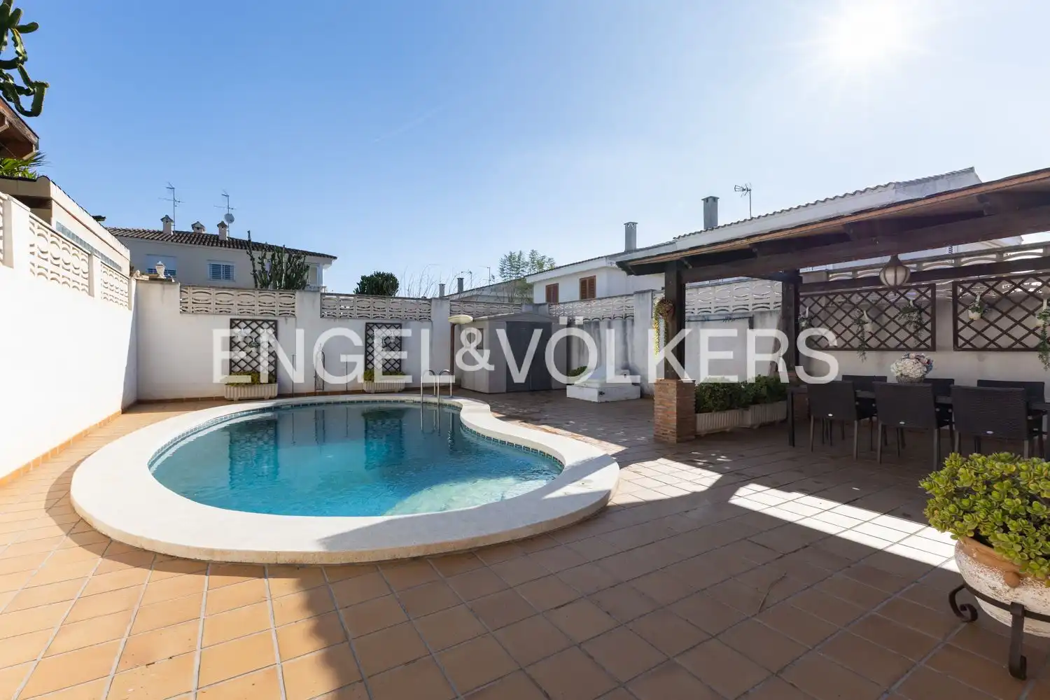 Piscina de Casa o chalet de alquiler en Benicasim / Benicàssim con Aire acondicionado, Calefacción y Jardín privado