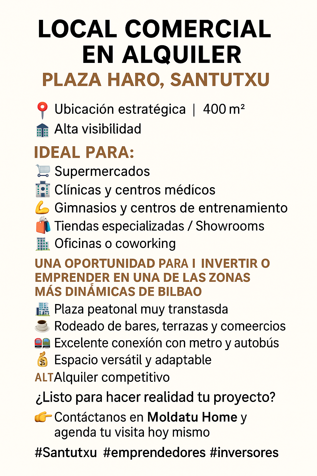Local de alquiler en Bilbao 