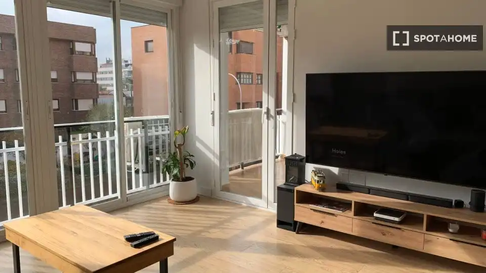 Sala d'estar de Pis de lloguer en Madrid amb Aire condicionat, Calefacció i Moblat