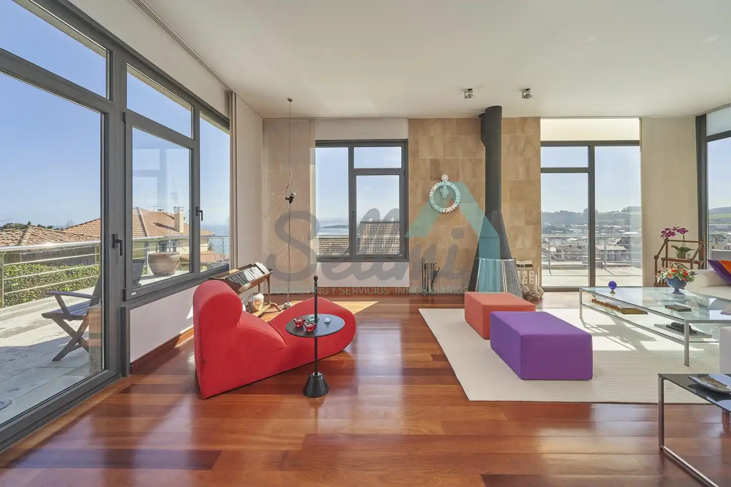 Living room of Houses for sale in Gozón  with Heating, Private garden and Terrace