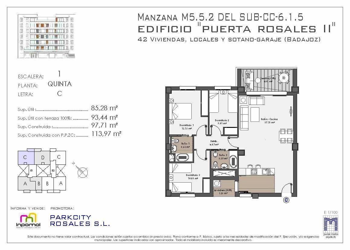 Pis en venda en Badajoz Capital amb Aire condicionat, Jardí privat i Terrassa