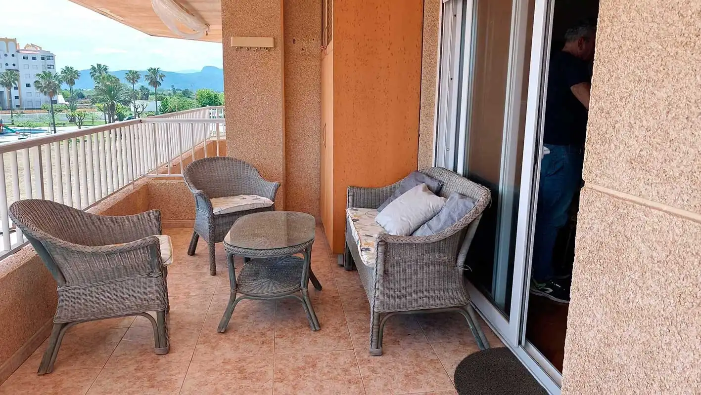 Terraza de Apartamento en venta en Xeraco con Aire acondicionado, Calefacción y Jardín privado