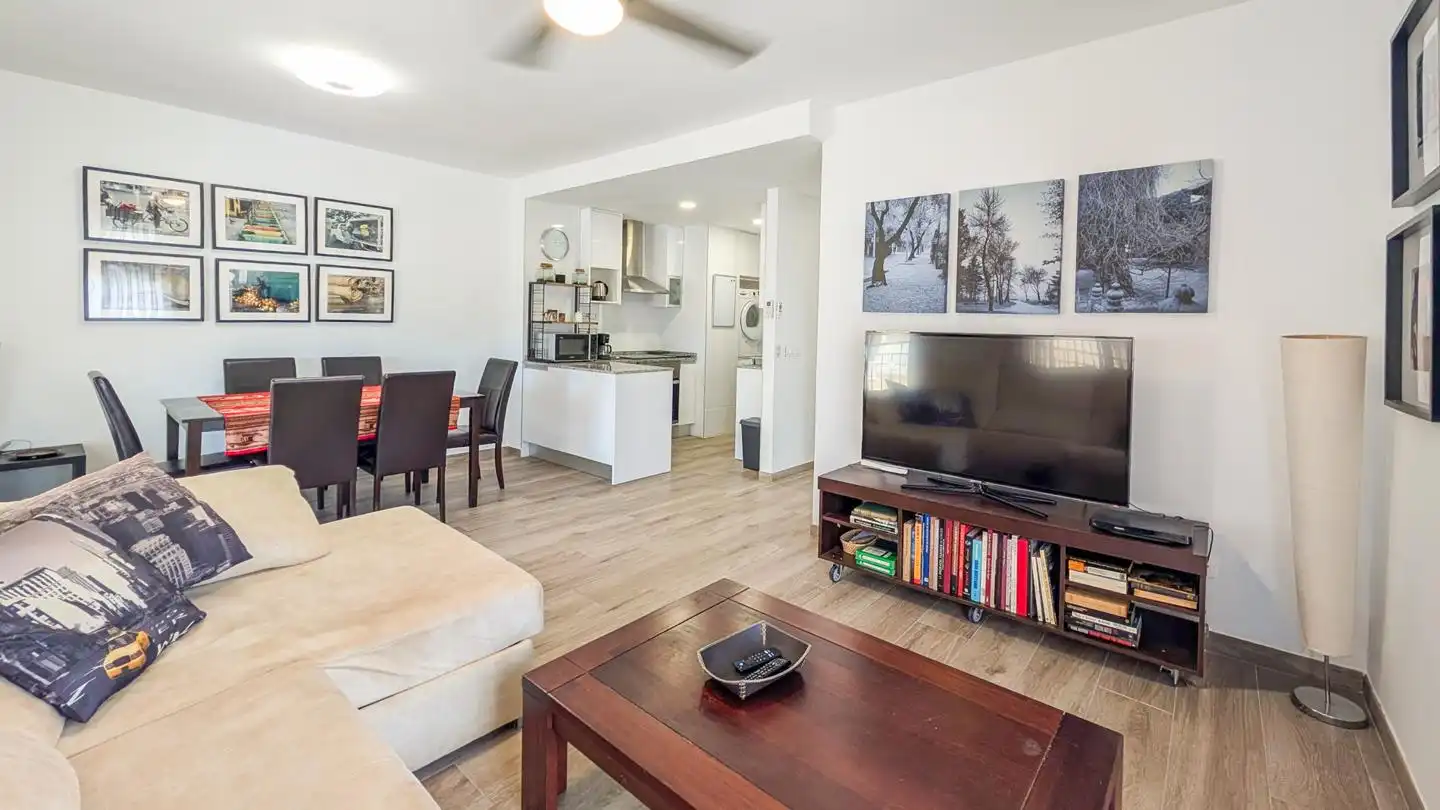 Wohnzimmer von Wohnung zum Verkauf in Santa Pola mit Klimaanlage, Terrasse und Möbliert