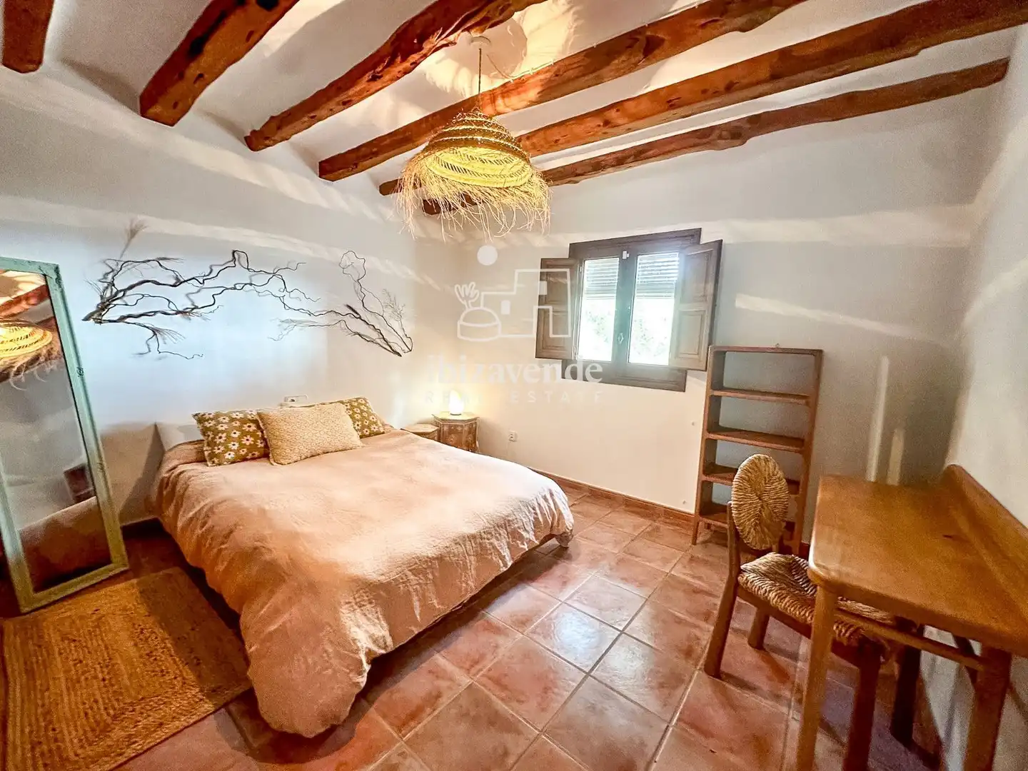 Bedroom of Houses for rent in Sant Joan de Labritja  with Air Conditioner, Terrace and Swimming Pool