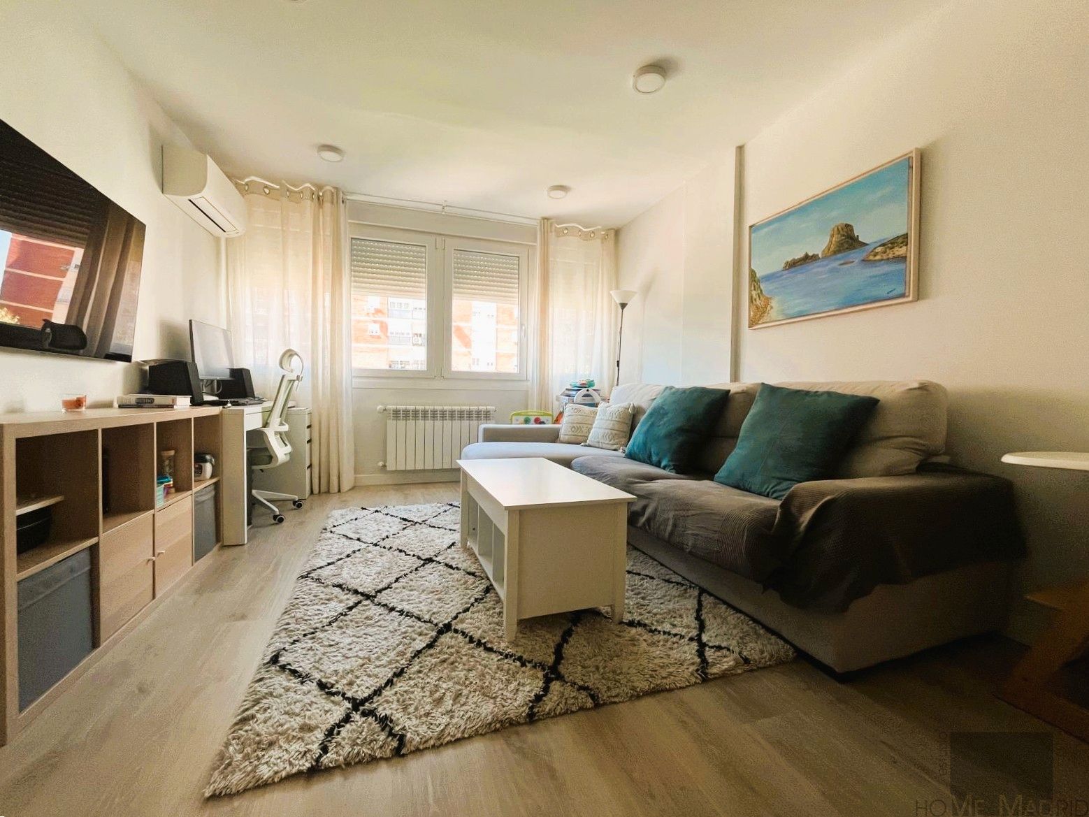 Sala de estar de Piso en venta en  Madrid Capital con Aire acondicionado, Calefacción y Amueblado