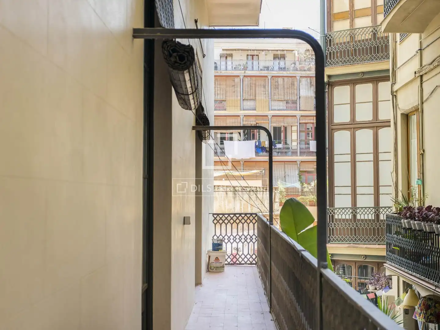 Balcony of Flat for rent in Barcelona  with Air Conditioner, Furnished and Balcony