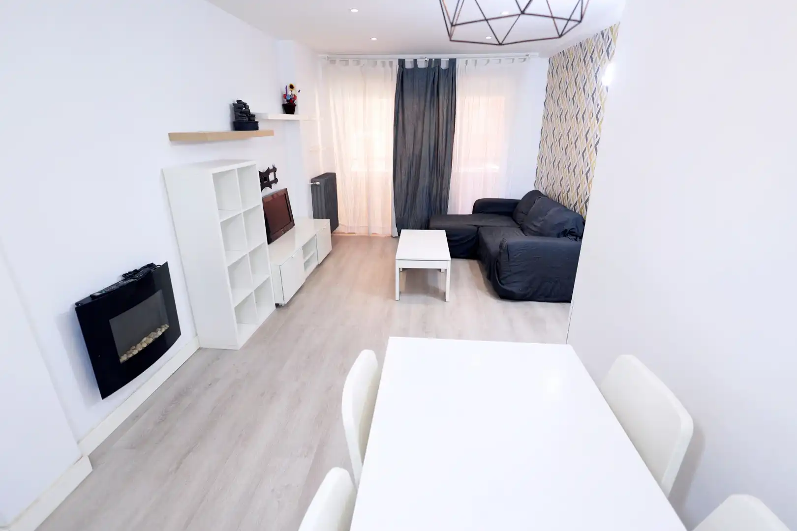 Living room of Flat for sale in Mejorada del Campo  with Heating, Storage room and Furnished