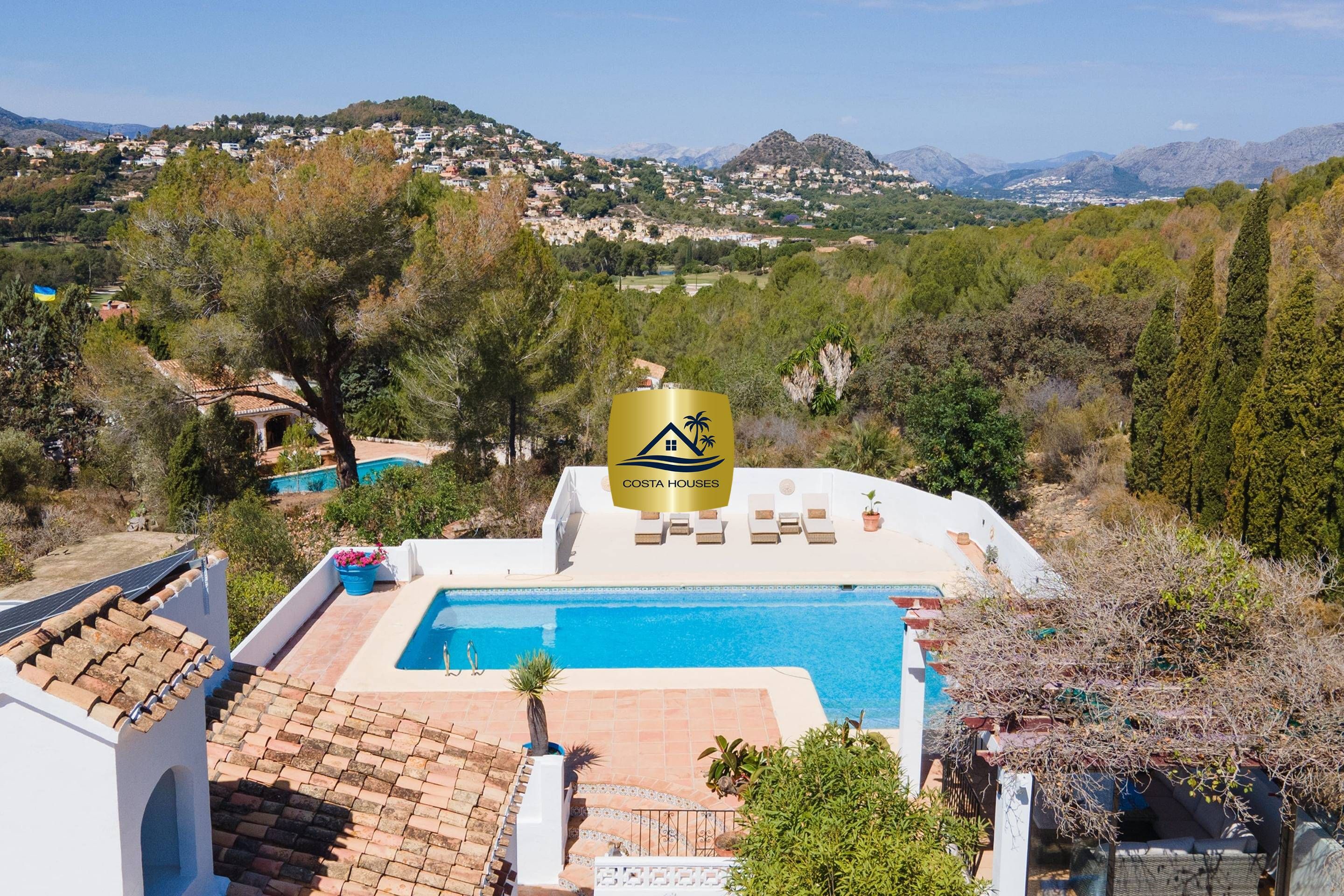 Swimming pool of Country house for sale in Dénia  with Air Conditioner, Heating and Private garden