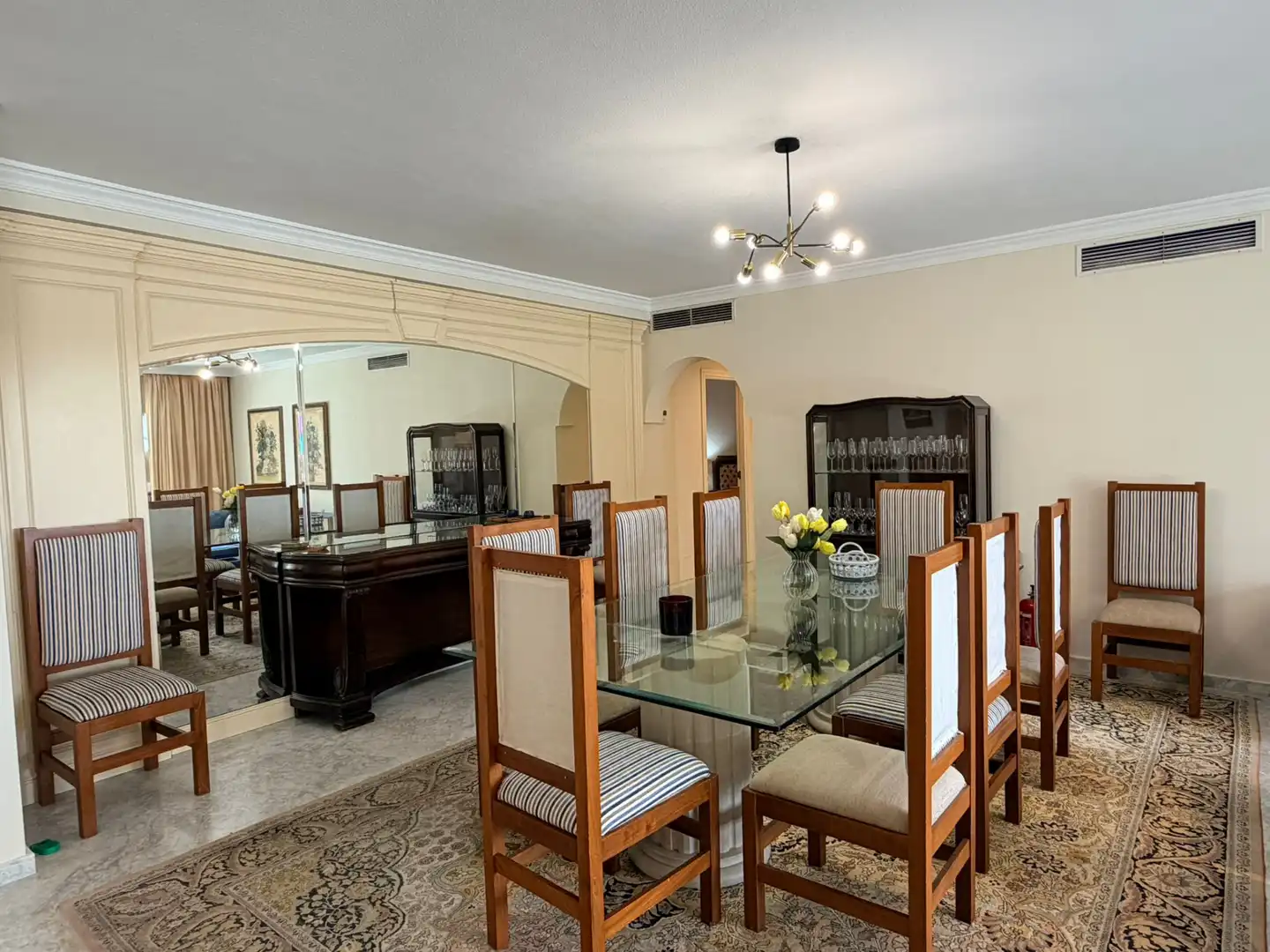 Dining room of Flat for rent in Marbella  with Air Conditioner, Terrace and Storage room