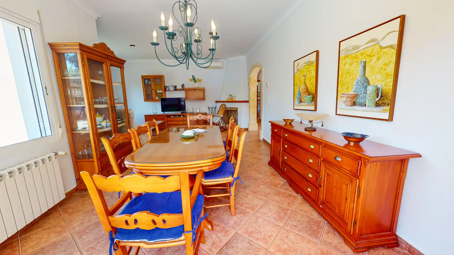 Comedor de Casa o chalet de alquiler en Dénia con Aire acondicionado, Calefacción y Jardín privado