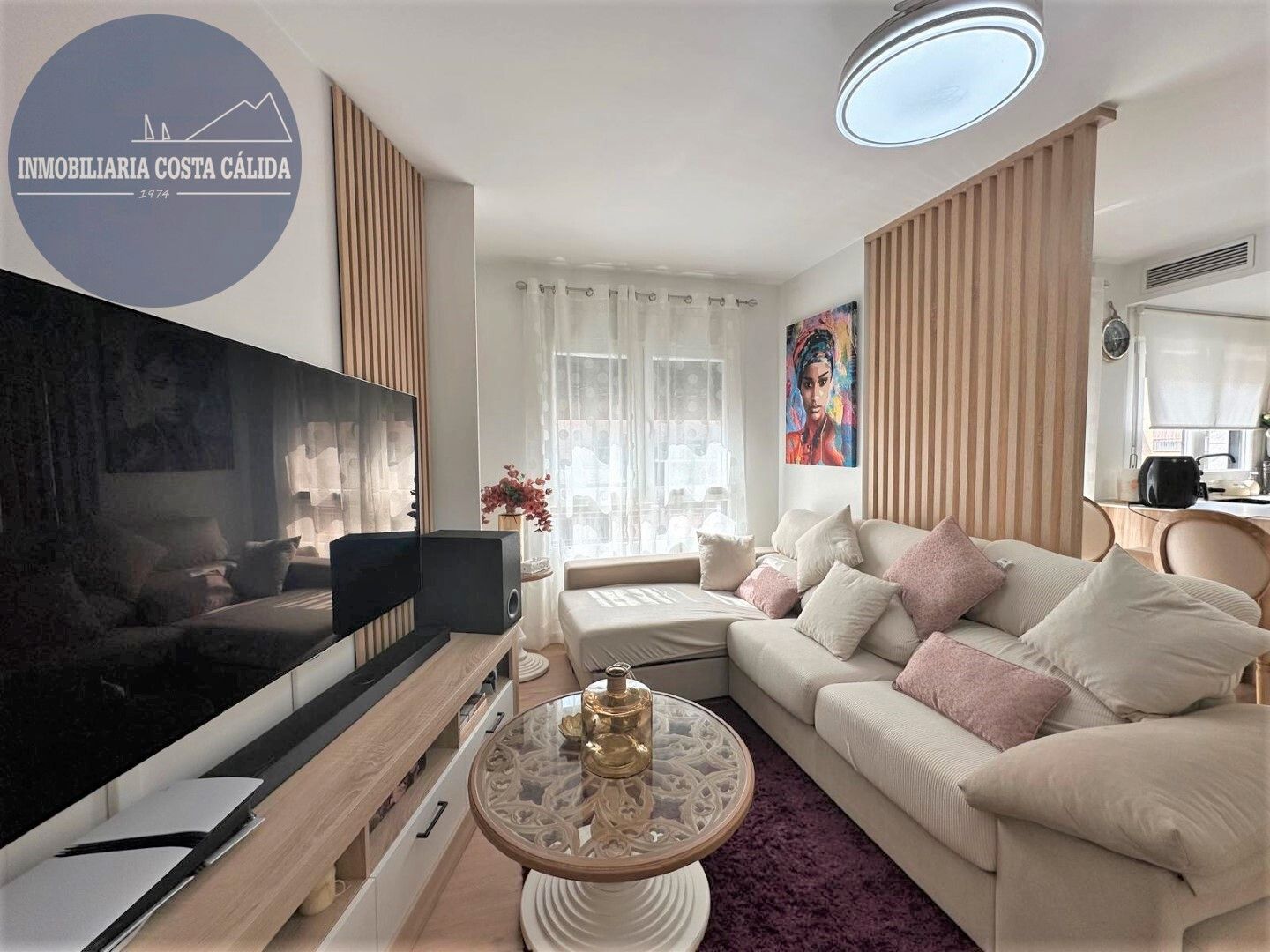 Living room of Flat for sale in Águilas  with Air Conditioner, Heating and Furnished