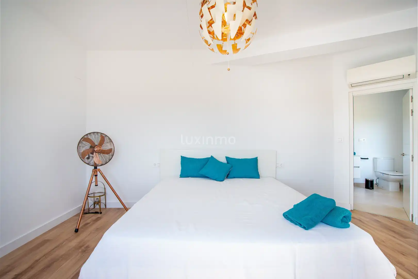 Schlafzimmer von Haus oder Chalet zum Verkauf in Calpe / Calp mit Klimaanlage, Heizung und Terrasse
