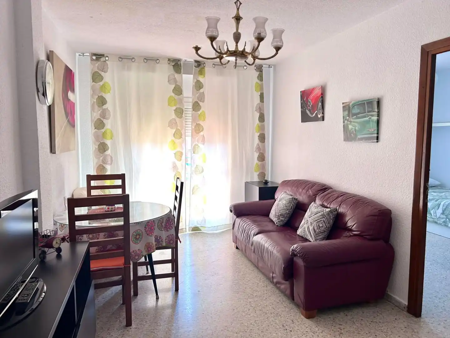 Wohnzimmer von Wohnung zur Miete in Granada mit Terrasse und Möbliert