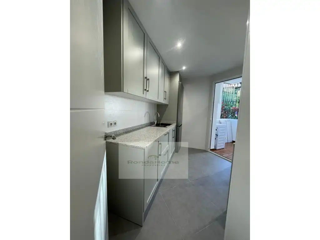 Cocina de Piso de alquiler en Mijas con Terraza y Amueblado