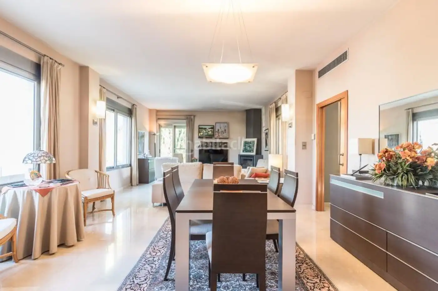 Dining room of Houses for sale in L'Alcúdia  with Air Conditioner, Private garden and Parquet flooring