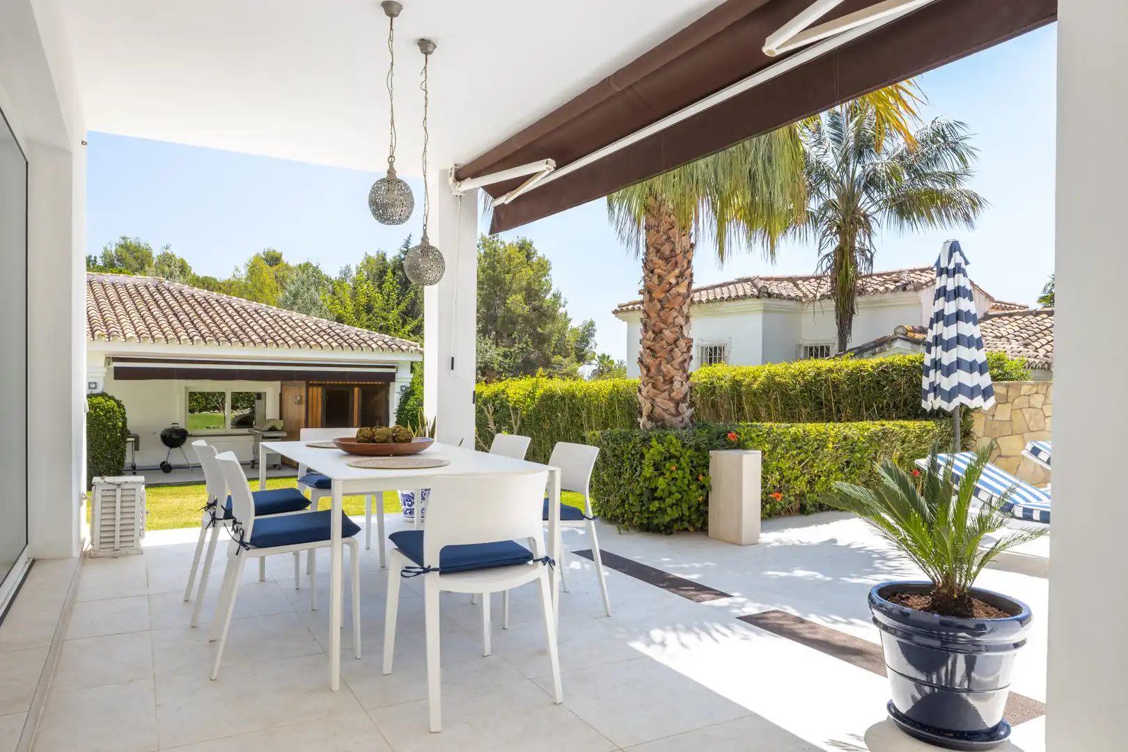 Terrassa de Casa o xalet de lloguer en Marbella amb Aire condicionat, Jardí privat i Terrassa