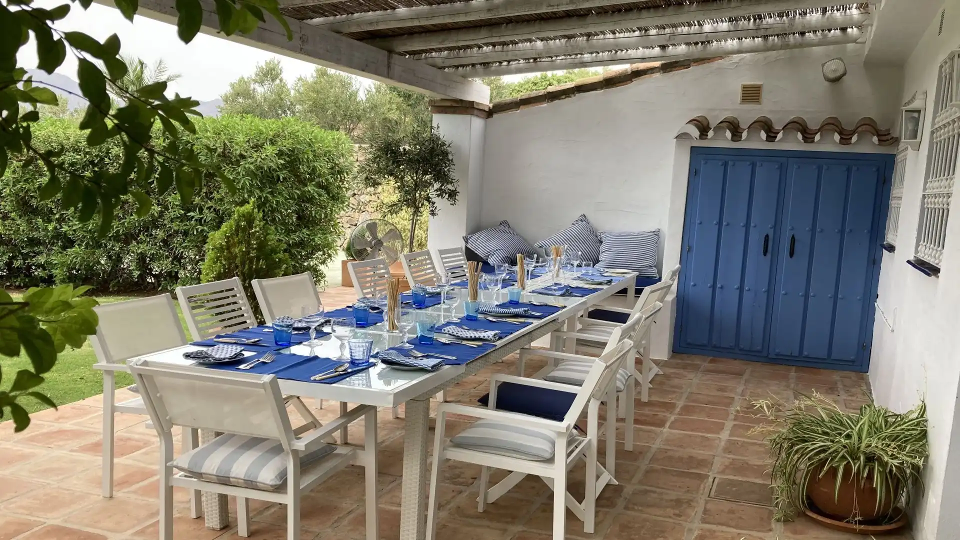 Terrassa de Finca rústica en venda en Mijas amb Aire condicionat, Traster i Piscina