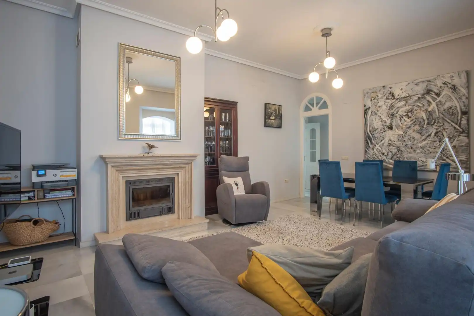 Sala d'estar de Casa o xalet en venda en San Fernando amb Aire condicionat, Terrassa i Traster