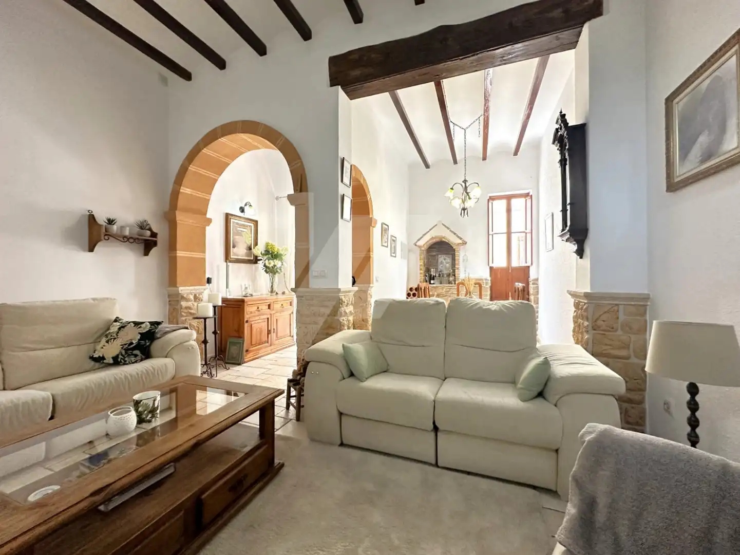 Sala d'estar de Casa adosada en venda en Teulada