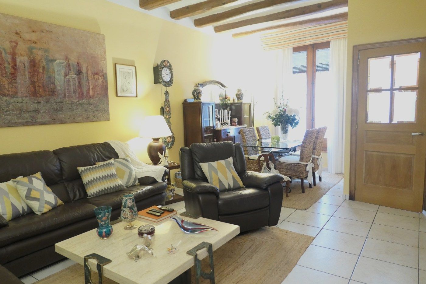 Living room of House or chalet for sale in  Barcelona Capital  with Air Conditioner, Heating and Terrace