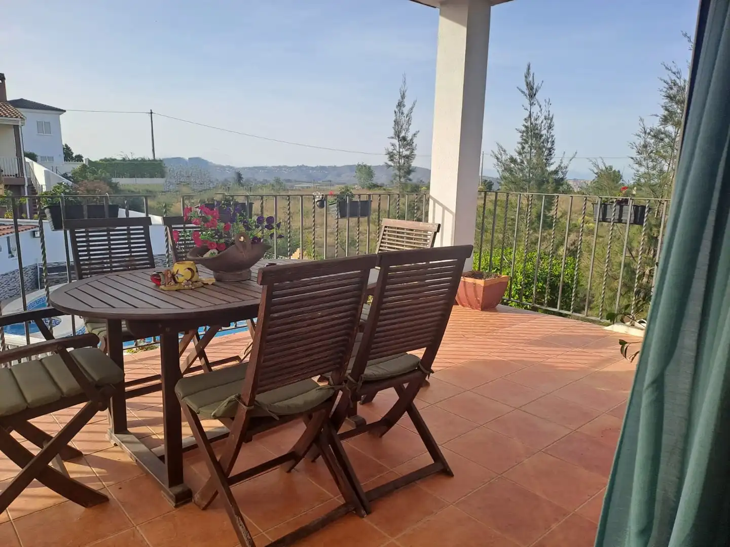 Terraza de Casa o chalet en venta en Montserrat con Aire acondicionado, Calefacción y Jardín privado