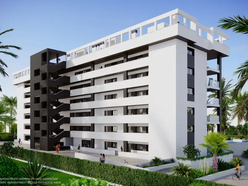 Vista exterior de Àtic en venda en Torrevieja amb Aire condicionat, Calefacció i Jardí privat