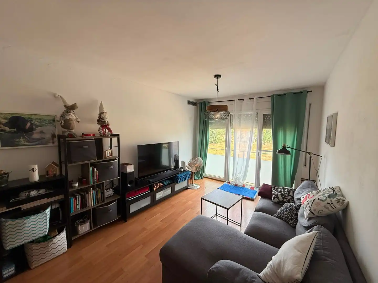 Sala de estar de Piso en venta en Bàscara con Aire acondicionado y Calefacción
