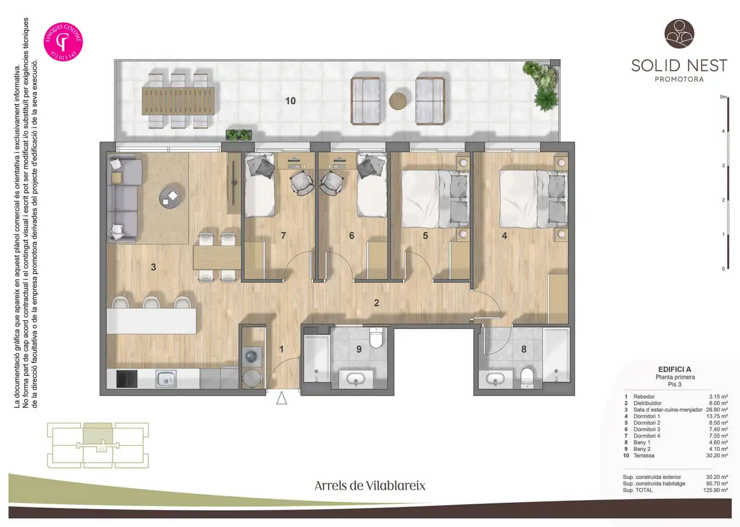 Piso en venta en Vilablareix con Aire acondicionado, Terraza y Trastero