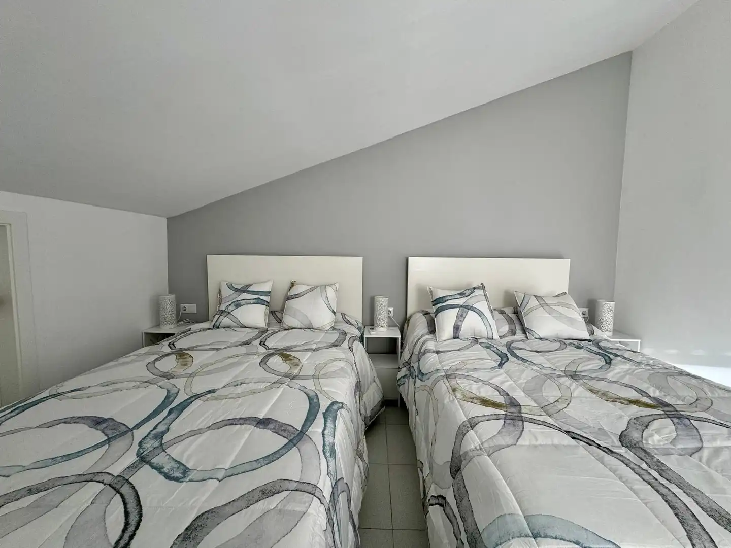 Schlafzimmer von Maisonette zur Miete in Palamós mit Klimaanlage, Terrasse und Möbliert