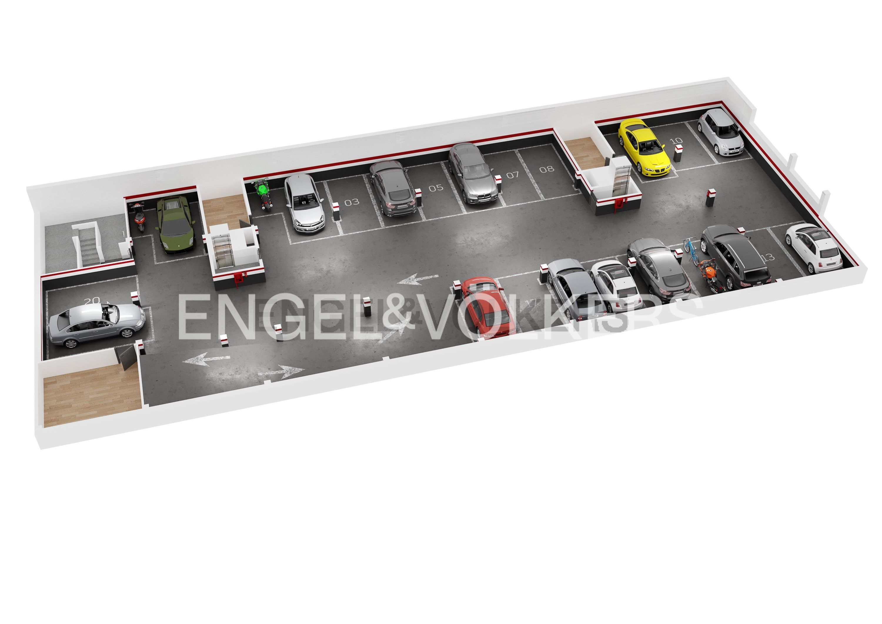 Parking of Flat for sale in Pineda de Mar  with Air Conditioner, Heating and Terrace