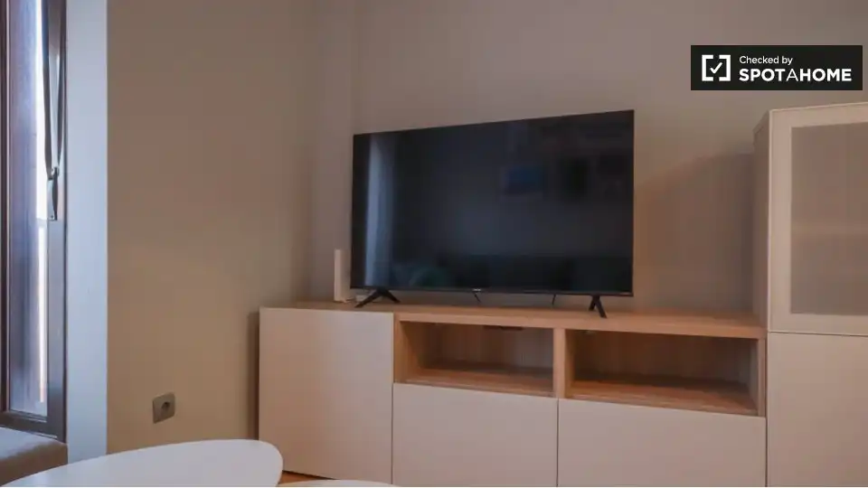 Sala de estar de Piso de alquiler en Madrid con Aire acondicionado, Calefacción y Amueblado