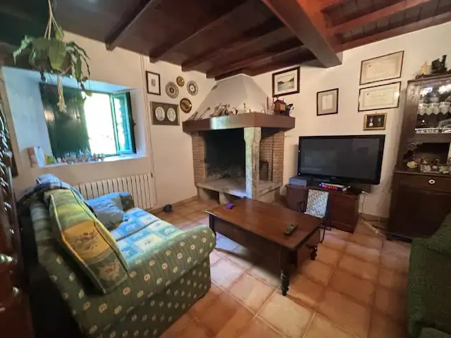 Sala d'estar de Casa o xalet de lloguer en Valdoviño amb Calefacció, Jardí privat i Parquet