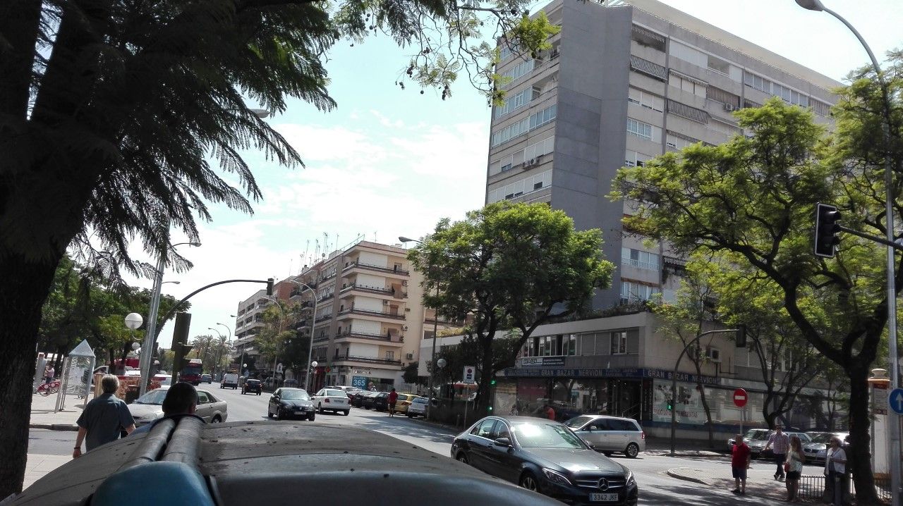 Exterior view of Flat for sale in  Sevilla Capital  with Furnished and Balcony