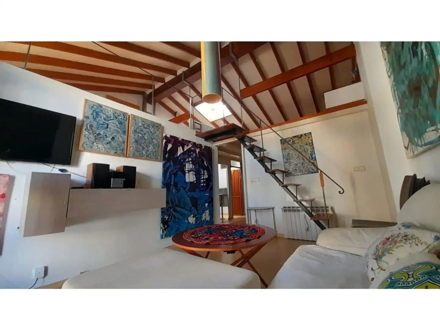 Sala de estar de Piso en venta en Algemesí con Terraza, Amueblado y Balcón