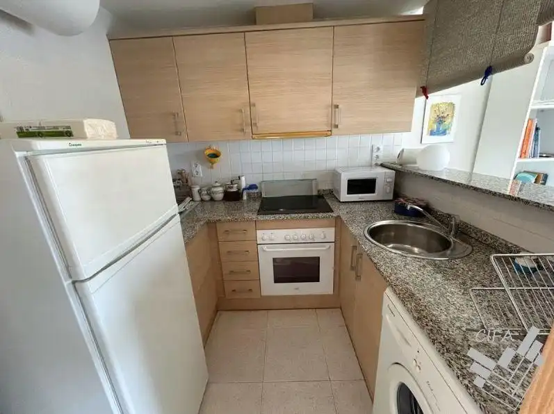 Kitchen of Flat for sale in Vinaròs  with Air Conditioner, Terrace and Furnished