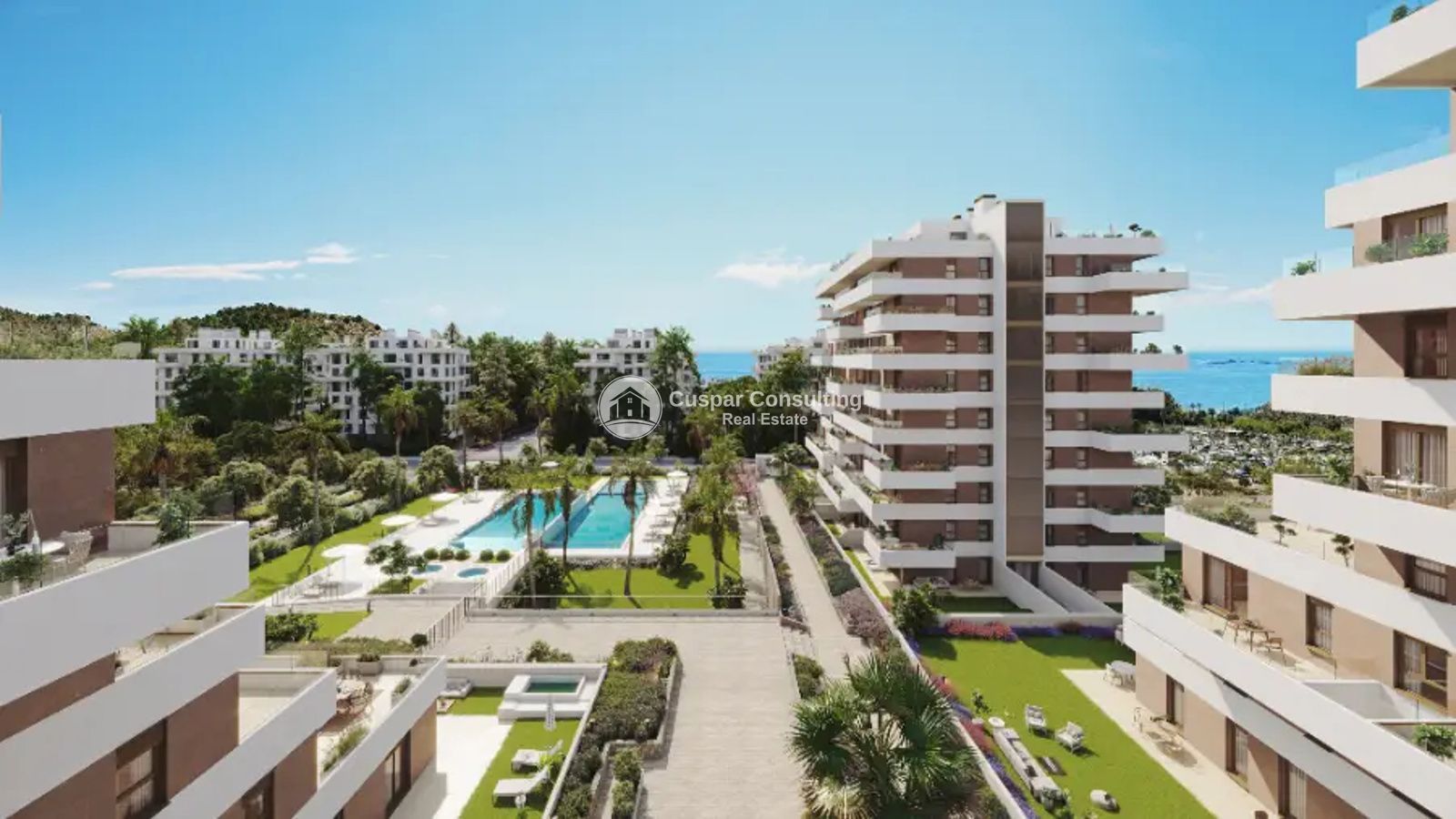 Jardí de Apartament en venda en Villajoyosa / La Vila Joiosa amb Aire condicionat, Calefacció i Terrassa