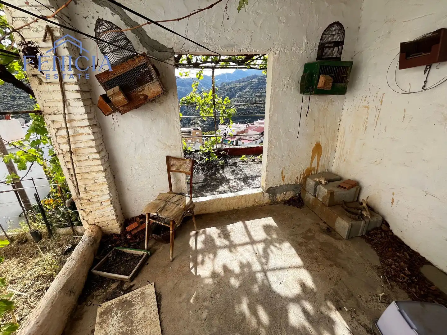 Terraza de Finca rústica en venta en Lentegí con Aire acondicionado, Jardín privado y Terraza