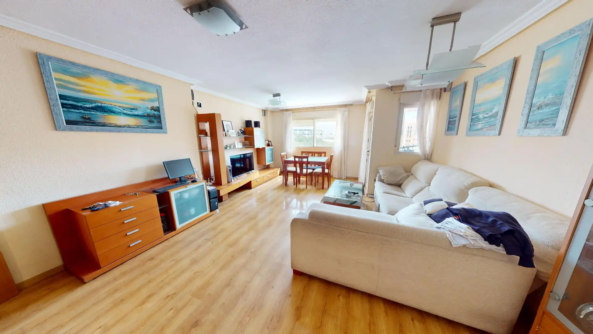 Sala de estar de Piso en venta en Alicante / Alacant con Aire acondicionado, Calefacción y Terraza