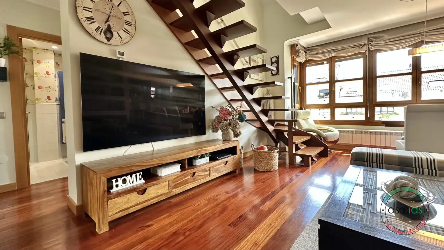 Living room of Flat for sale in Gijón   with Heating, Storage room and Swimming Pool