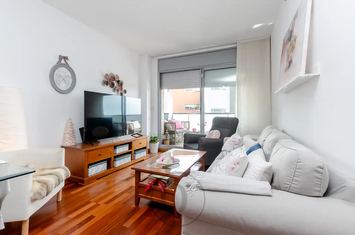 Wohnzimmer von Wohnung zum Verkauf in Esplugues de Llobregat mit Klimaanlage, Terrasse und Balkon