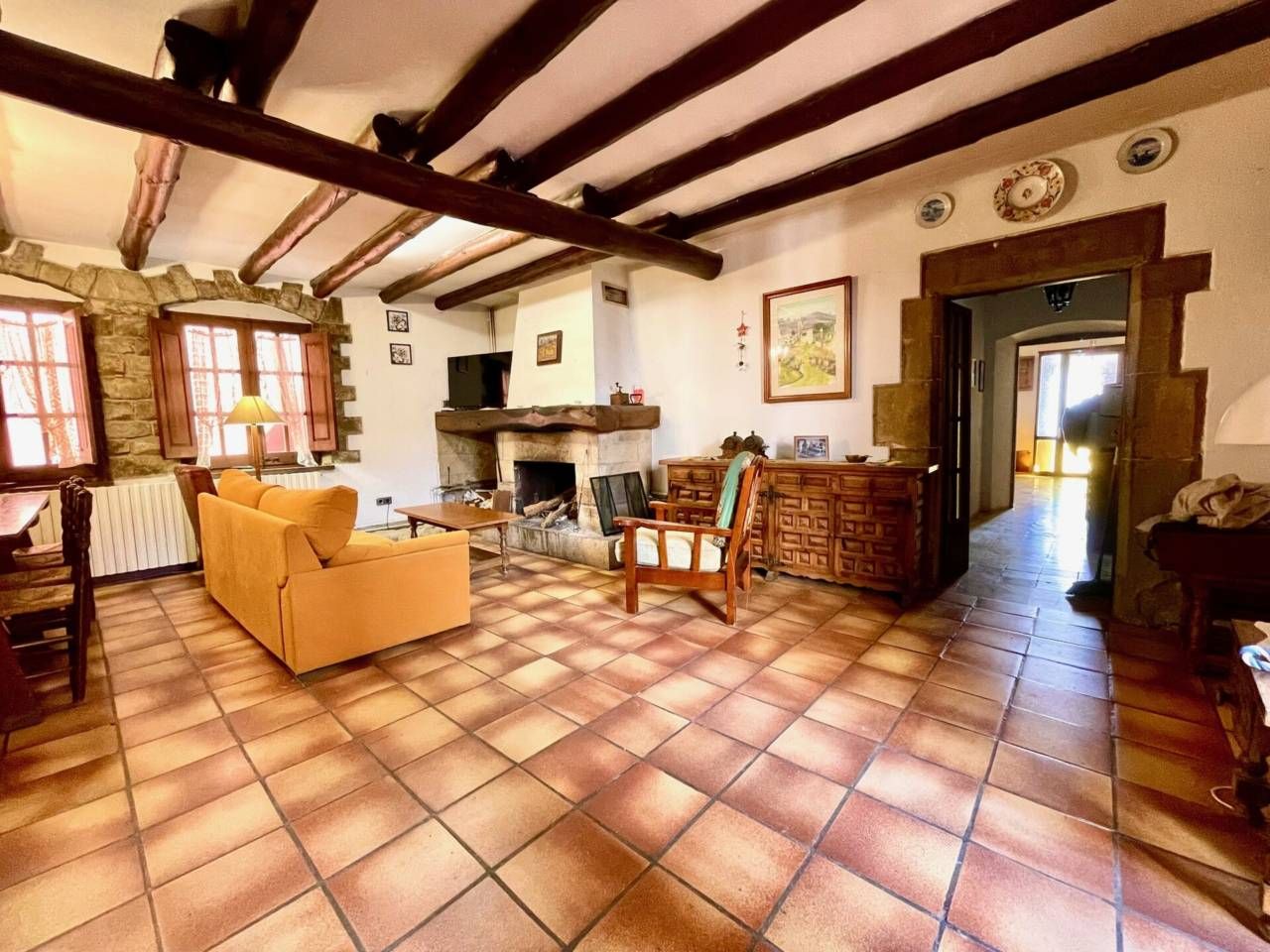 Sala d'estar de Finca rústica en venda en Castellgalí amb Calefacció, Jardí privat i Terrassa
