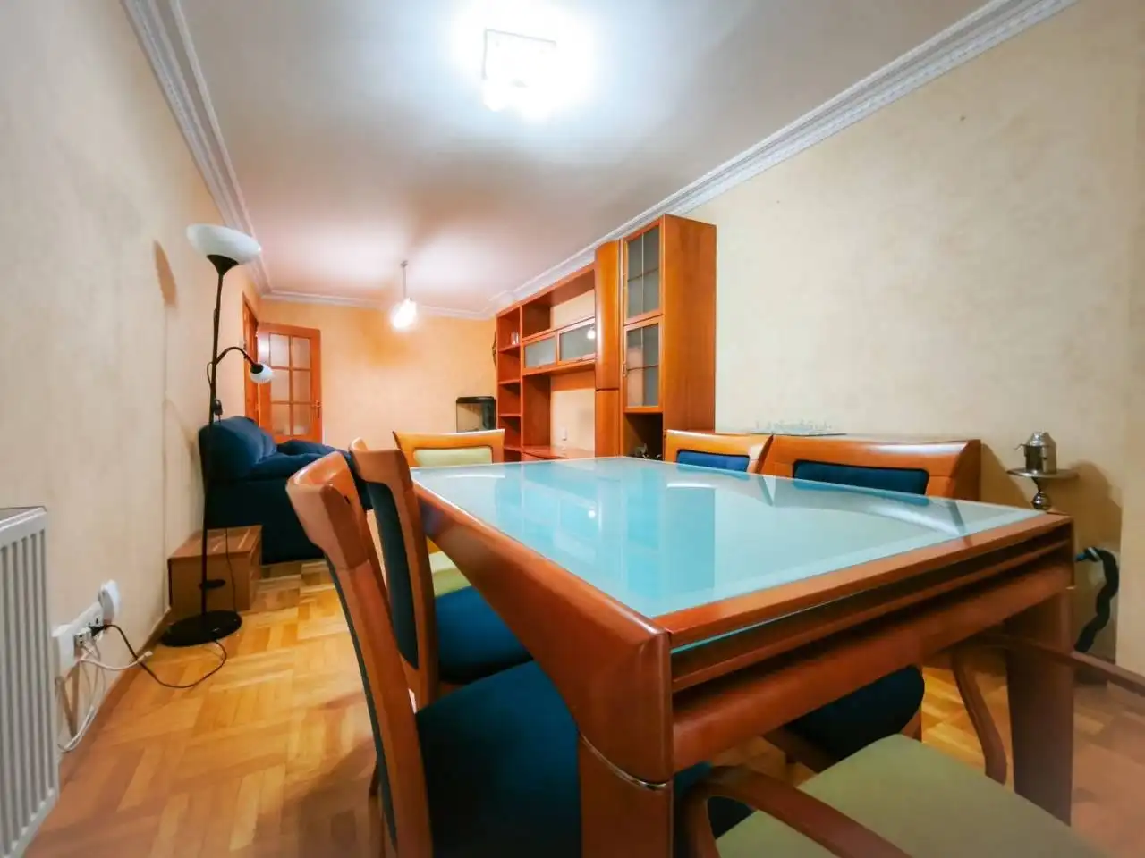Dining room of Flat for sale in Burgos  with Heating, Parquet flooring and Terrace