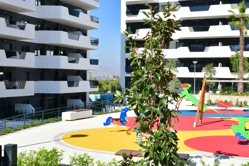 Terraza de Apartamento en venta en Elche / Elx con Calefacción, Terraza y Piscina