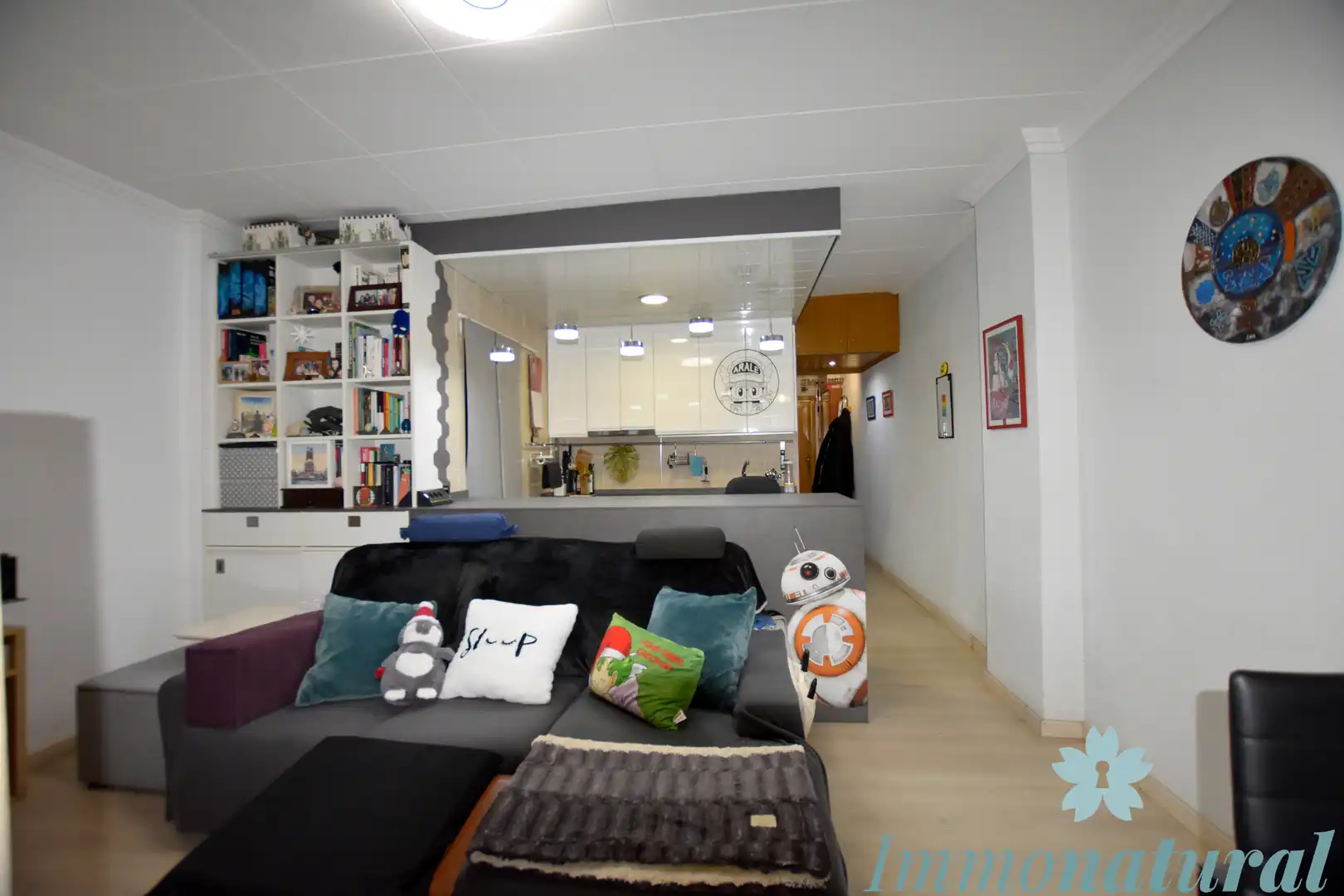 Sala de estar de Piso en venta en Barcelona con Aire acondicionado, Calefacción y Parquet