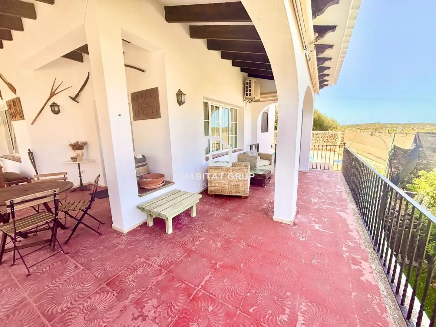 Terraza de Casa o chalet en venta en Es Castell con Aire acondicionado, Calefacción y Jardín privado