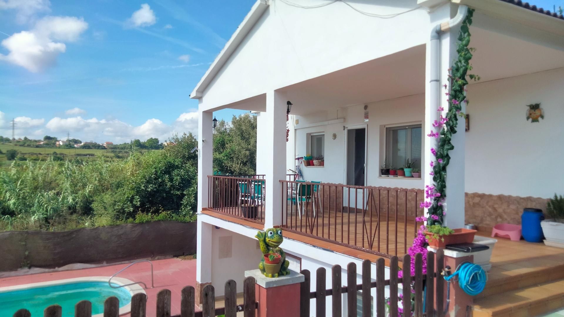 Vista exterior de Casa o xalet en venda en Piera amb Calefacció, Terrassa i Piscina
